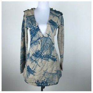 Anthropologie Moth convertible pattern sweater